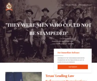 Texasranger2023.org(Celebrate the history and extraordinary service that has characterized the Texas Rangers service since their founding under Stephen F) Screenshot