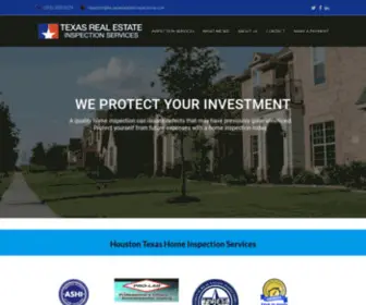 Texasrealestateinspections.com(Houston Home Inspection Services Real Estate Home Inspections) Screenshot