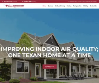 Texasrefrig.com(Texas Refrigeration) Screenshot