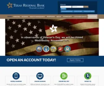 Texasregionalbank.com(Texas Regional Bank) Screenshot