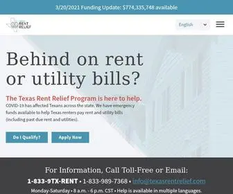Texasrentrelief.com(The Texas Rent Relief Program) Screenshot