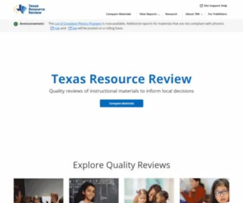 Texasresourcereview.org(Texas Resource Review) Screenshot