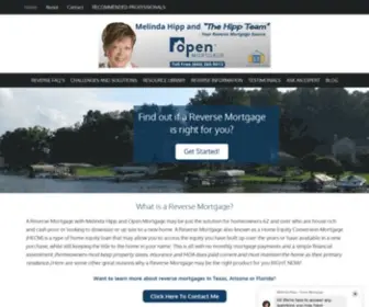 Texasreverse.net(Reverse Mortgage with Melinda Hipp) Screenshot