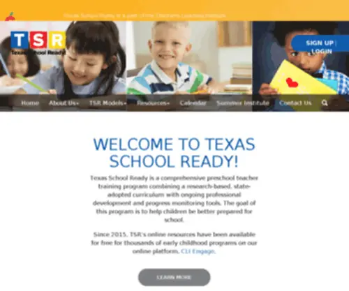Texasschoolready.org(Texas School Ready) Screenshot