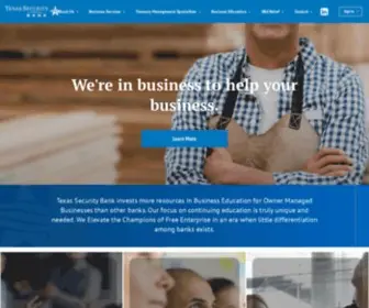 Texassecuritybank.com(Texas Security Bank) Screenshot