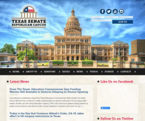 Texassenate.gop(Warning) Screenshot