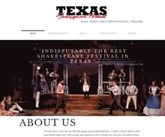 Texasshakespeare.com(The Texas Shakespeare Festival) Screenshot