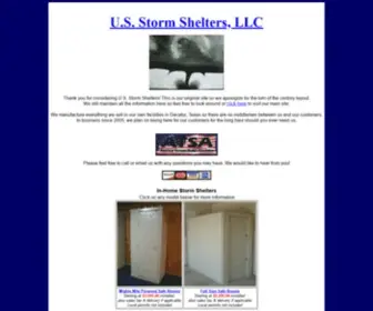 Texasshelters.com(Superior Concrete Storm Shelters) Screenshot