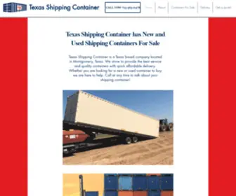 Texasshippingcontainer.com(Shipping Containers For Sale) Screenshot