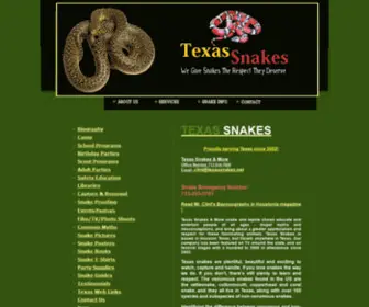 Texassnakes.net(Texas Snakes & More) Screenshot