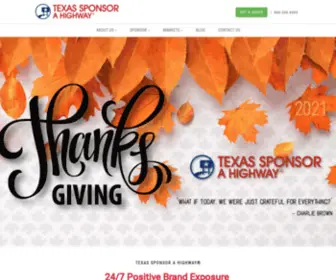 Texassponsorahighway.com(Texas Sponsor A Highway®Texas Sponsor A Highway®) Screenshot