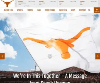 Texassports.com(University of Texas Athletics) Screenshot