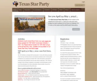 Texasstarparty.org(Texas Star Party) Screenshot