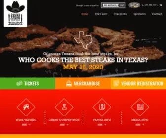 Texassteakcookoff.com(Who cooks the best steaks in Texas) Screenshot