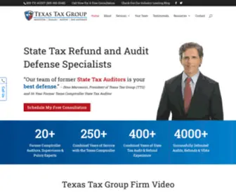 Texastaxgroup.com(Texas Tax Group) Screenshot