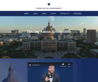 Texastaxpayers.com(Texans For Fiscal Responsibility) Screenshot