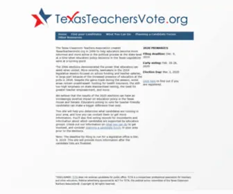 Texasteachersvote.org(Texas Teachers Vote) Screenshot