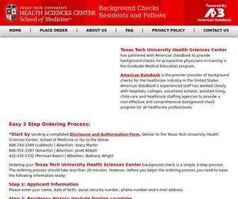 Texastechgmebackground.com(Texas Tech University Graduate Medical Education Complio Website) Screenshot