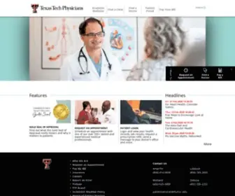 Texastechphysicians.com(Texas Tech Physicians) Screenshot