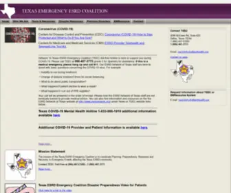 Texasteec.org(Texas Emergency ESRD Coalition) Screenshot