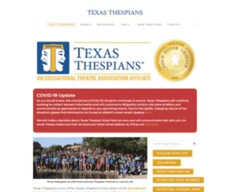 Texasthespians.org(Texas Thespians) Screenshot