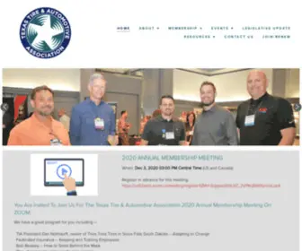 Texastiredealers.org(Texas Tire & Automotive Association) Screenshot