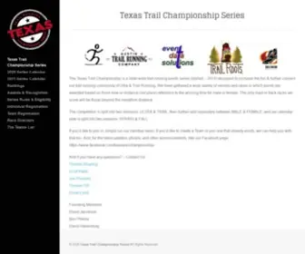 Texastrailchampionship.com(The Texas Trail Championship) Screenshot