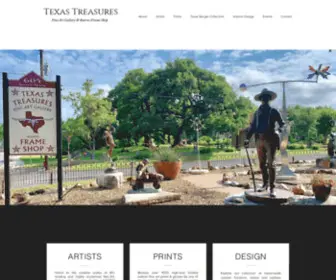 Texastreasuresfineart.com(Art Gallery) Screenshot