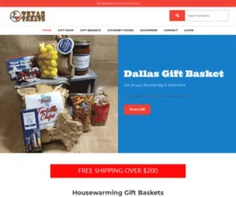 Texastreats.com(Texas Themed Gift Baskets) Screenshot