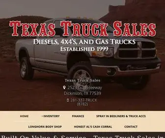 Texastrucksales.org(Find great deals at Texas Truck Sales in Dickinson) Screenshot