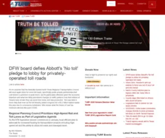 Texasturf.org(Defending our property rights & freedom to travel) Screenshot