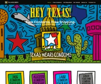 Texaswearscondoms.com(Texas Wears Condoms) Screenshot