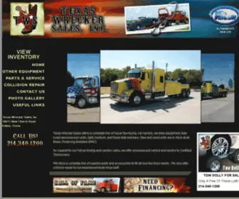 Texaswreckersales.com(Texas Wrecker Sales) Screenshot