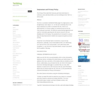 Texblog.net(News in TeX) Screenshot