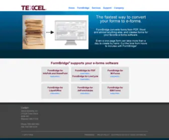 Texcel.com(FormBridge Forms Conversion & Creation Software) Screenshot