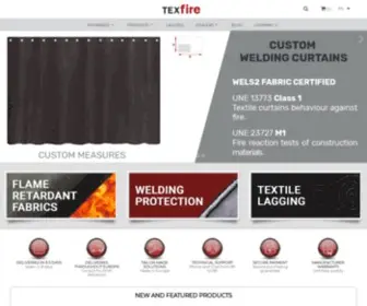 Texfire.net(Texfire technical fabrics) Screenshot