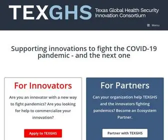 Texghs.org(Texas Global Health Security Innovation Consortium) Screenshot