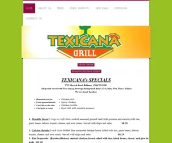 Texicanagrill.com(Texicana grill) Screenshot