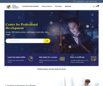 Texilaelearning.com(Online certification courses for working professionals) Screenshot