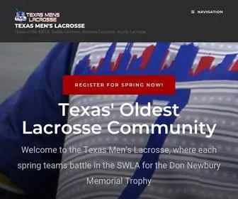 Texlacrosse.com(Home of the SWLA) Screenshot