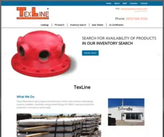 Texline.com(TexLine Fabricated Fitters) Screenshot