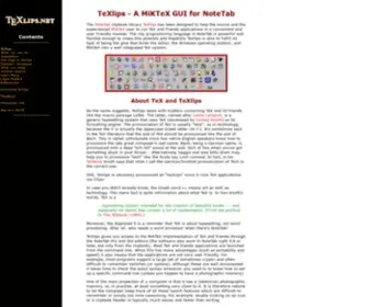Texlips.net(TeX) Screenshot