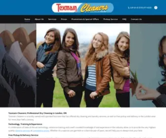 Texmain.com(Texmain Cleaners) Screenshot