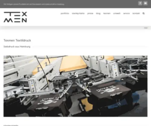 Texmen.de(TEXMEN Textildruck GmbH) Screenshot