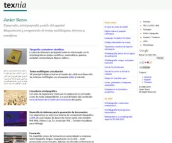Texnia.com(Javier Bezos) Screenshot