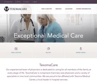 Texomacare.com(TexomaCare's experienced team of physicians) Screenshot