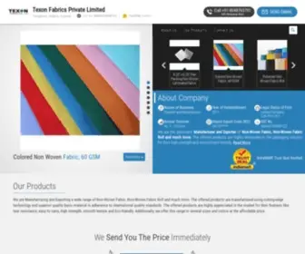 Texonnonwovenfabric.com(Texon Fabrics Private Limited) Screenshot