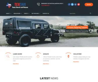 Texsar.org(Texas Search and Rescue) Screenshot