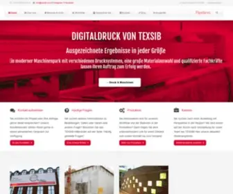 Texsib.com(Großformat Digitaldruck) Screenshot