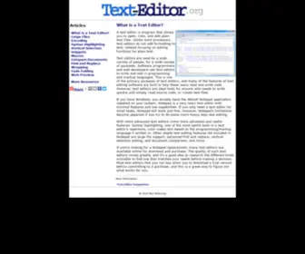 Text-Editor.org(A programmer/developer's most important tool) Screenshot